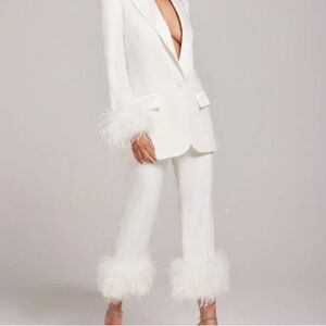 NWT Nadine Merabi Margot White Pants